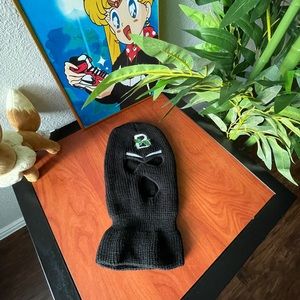 Embroidered Retro Ski Mask 3-Hole Facecover